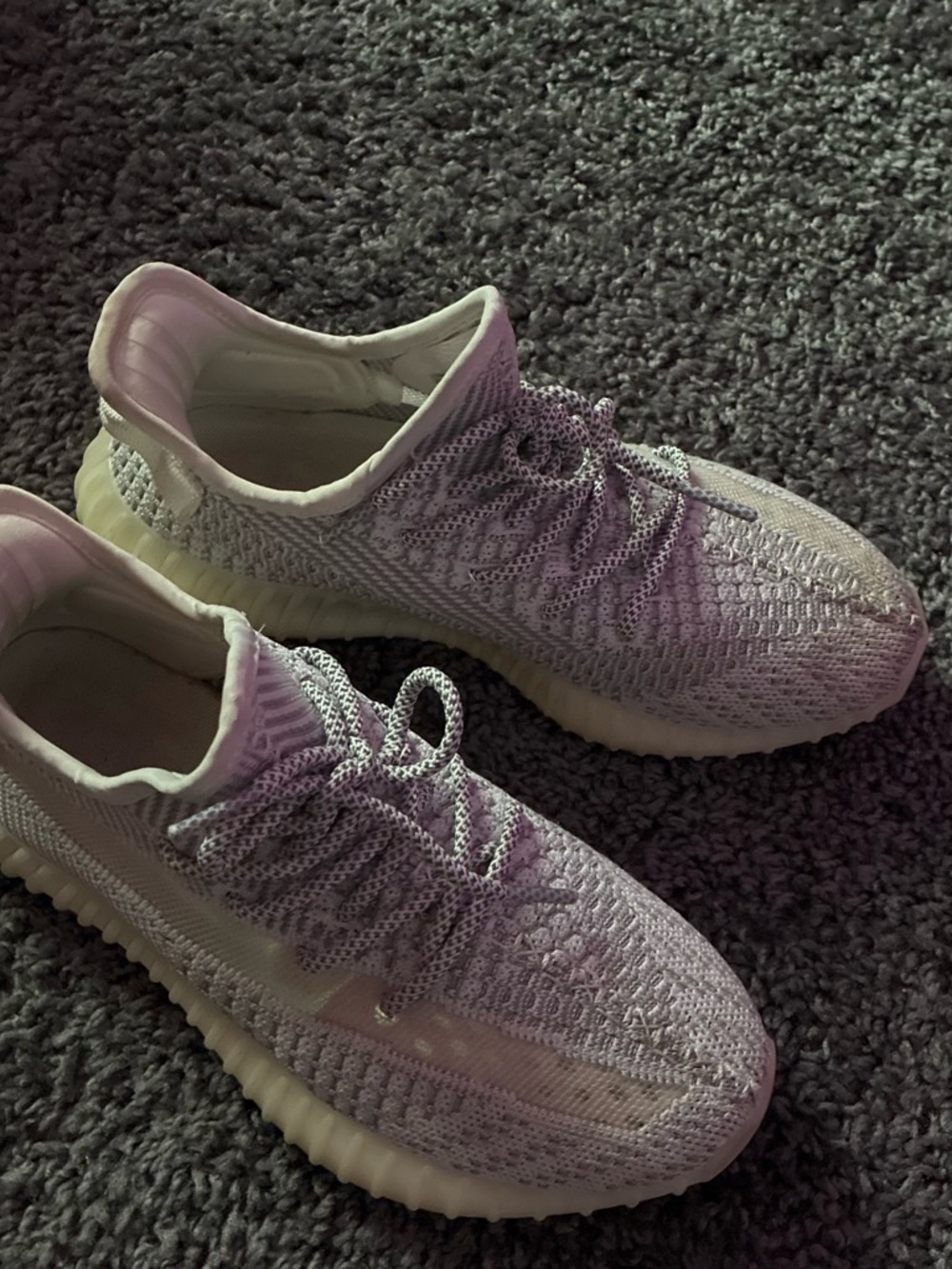 Yeezy Boost 350 V2 Light Gray Knit Sneakers